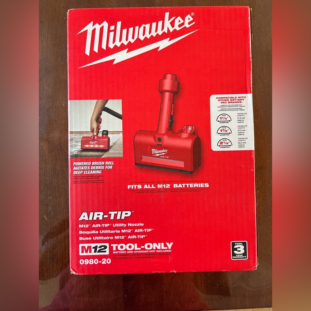 Milwaukee Red Air-Tip Utility Nozzle M12 tool only new in box
